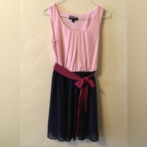 BCX Juniors Belted Sleeveless Dress